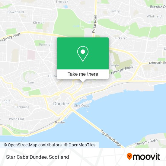 Star Cabs Dundee map