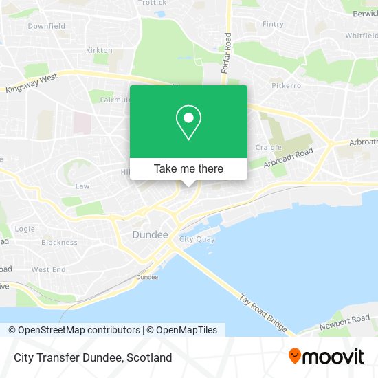 City Transfer Dundee map
