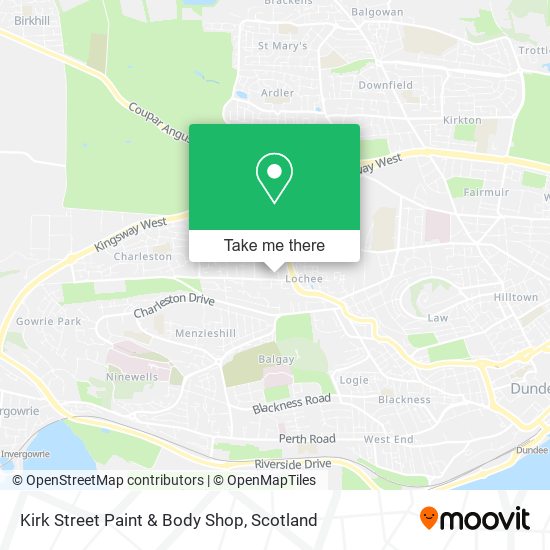 Kirk Street Paint & Body Shop map