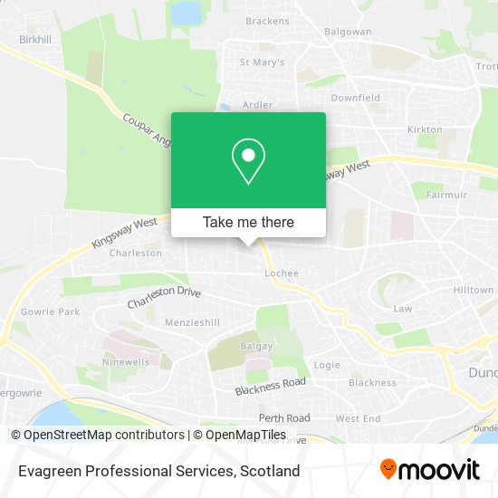 Evagreen Professional Services map