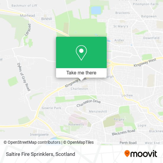 Saltire Fire Sprinklers map