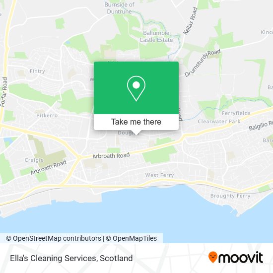 Ella's Cleaning Services map