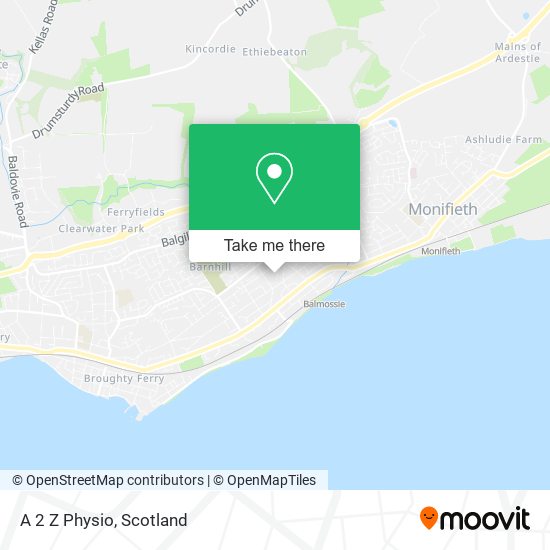 A 2 Z Physio map