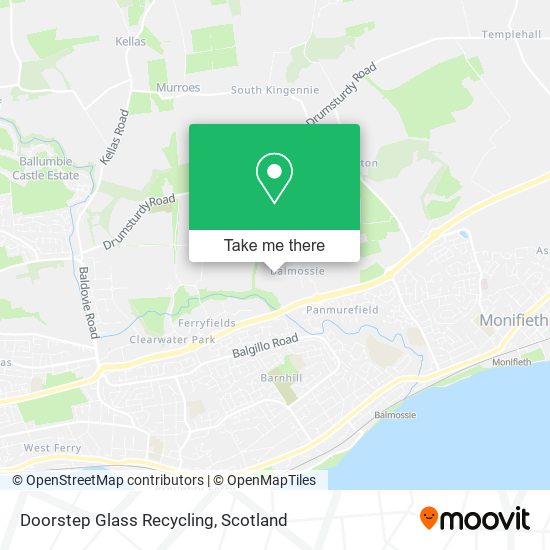 Doorstep Glass Recycling map