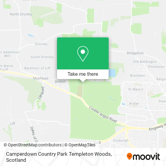 Camperdown Country Park Templeton Woods map
