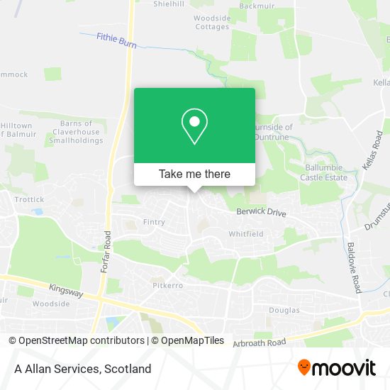 A Allan Services map