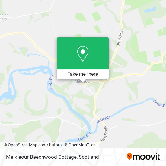 Meikleour Beechwood Cottage map