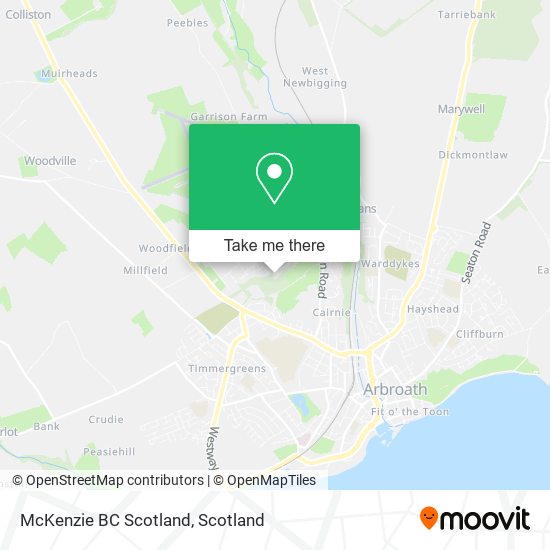 McKenzie BC Scotland map