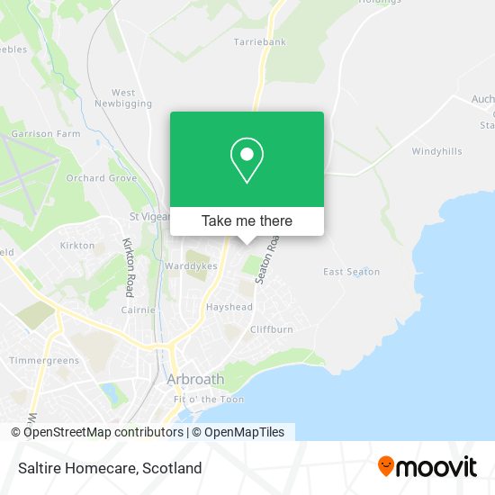 Saltire Homecare map