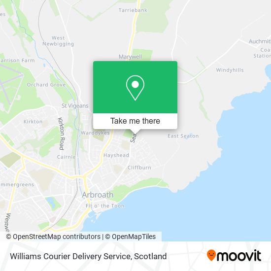Williams Courier Delivery Service map