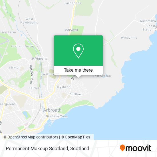 Permanent Makeup Scotland map