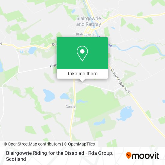 Blairgowrie Riding for the Disabled - Rda Group map