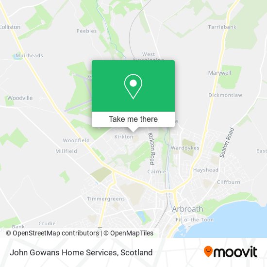 John Gowans Home Services map