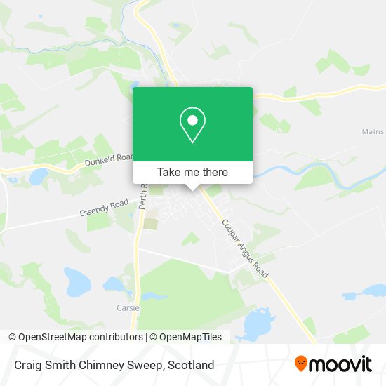 Craig Smith Chimney Sweep map
