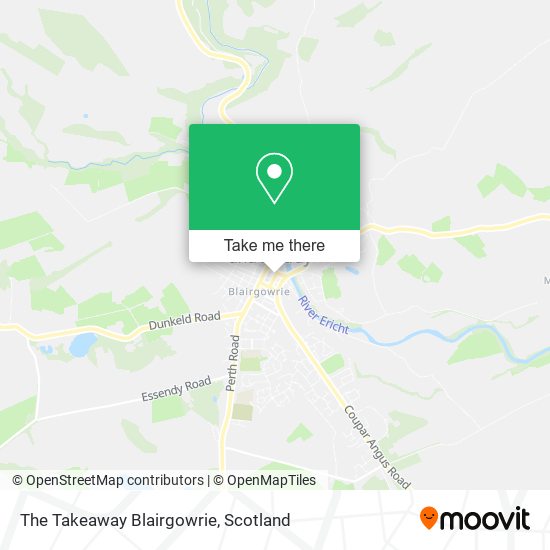 The Takeaway Blairgowrie map