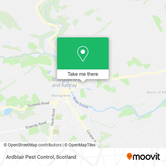 Ardblair Pest Control map