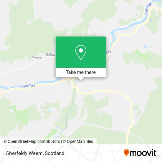 Aberfeldy Weem map