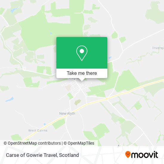 Carse of Gowrie Travel map