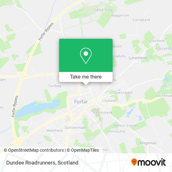 Dundee Roadrunners map