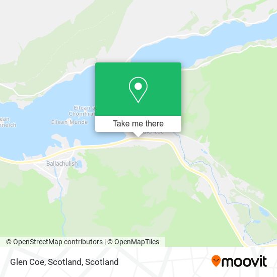 Glen Coe, Scotland map