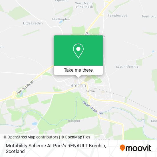 Motability Scheme At Park's RENAULT Brechin map