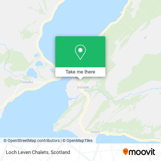 Loch Leven Chalets map