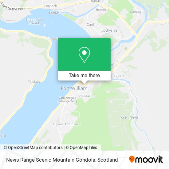 Nevis Range Scenic Mountain Gondola map