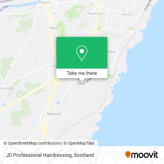 JD Professional Hairdressing map
