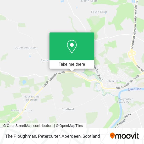 The Ploughman, Peterculter, Aberdeen map