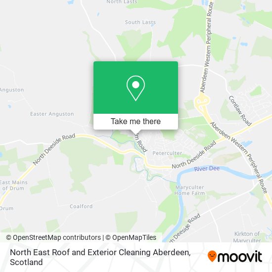 North East Roof and Exterior Cleaning Aberdeen map