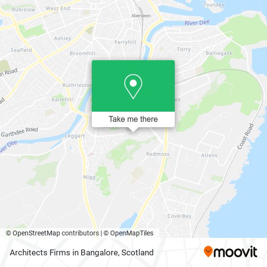 Architects Firms in Bangalore map