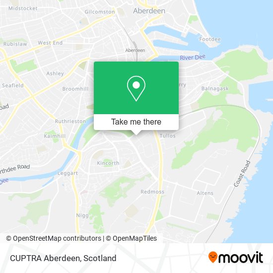 CUPTRA Aberdeen map