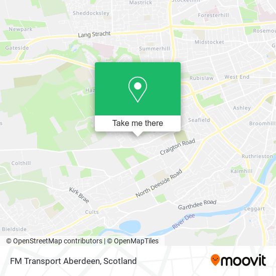 FM Transport Aberdeen map