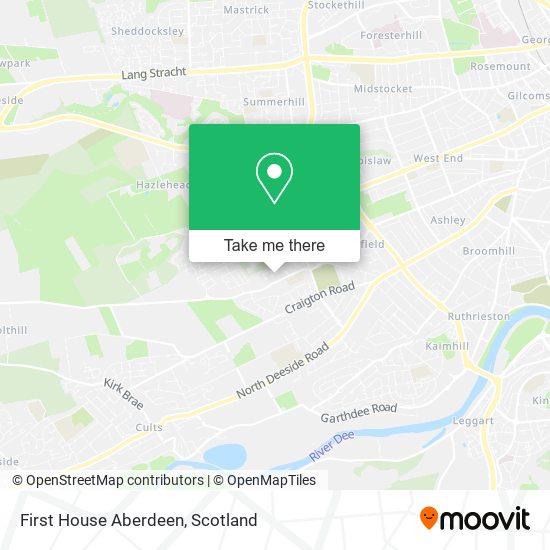 First House Aberdeen map