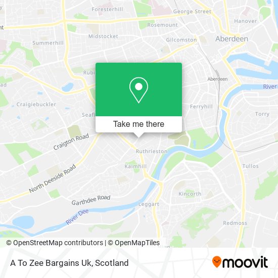 A To Zee Bargains Uk map