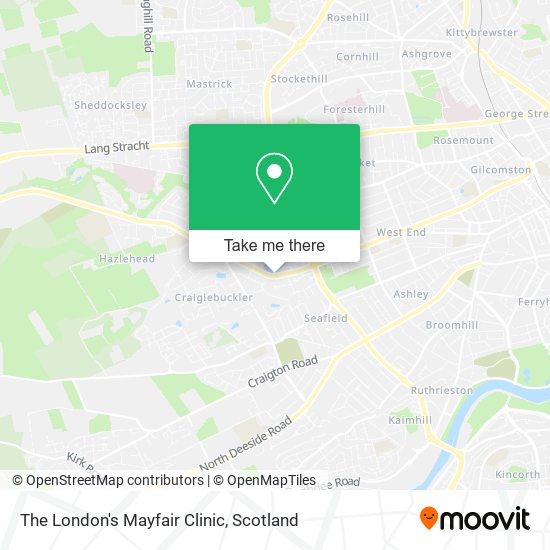 The London's Mayfair Clinic map