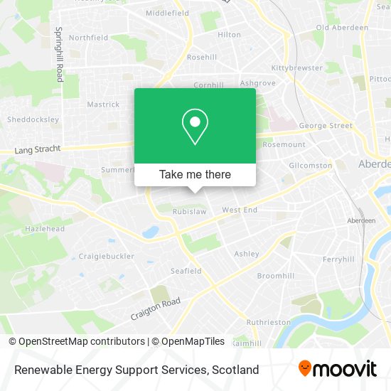 Renewable Energy Support Services map