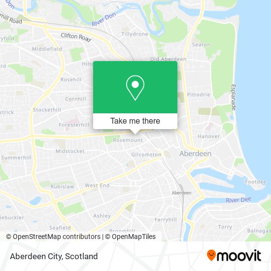 Aberdeen City map