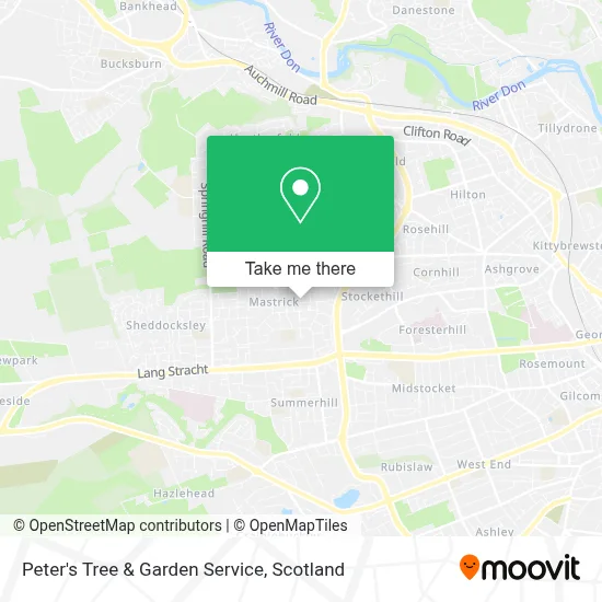 Peter's Tree & Garden Service map