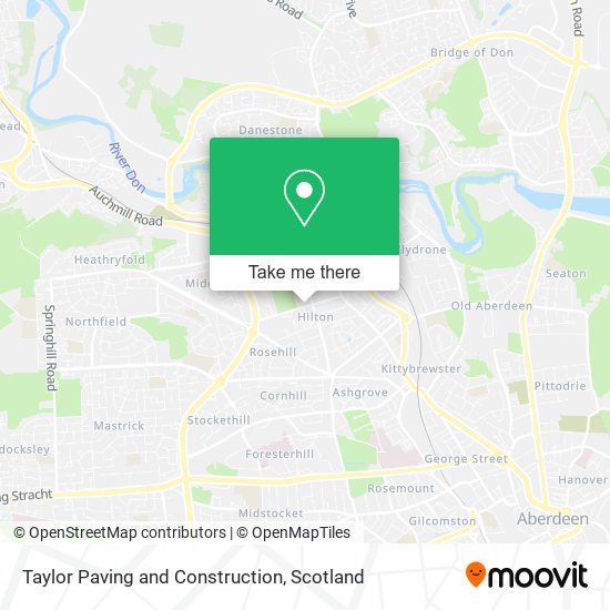 Taylor Paving and Construction map