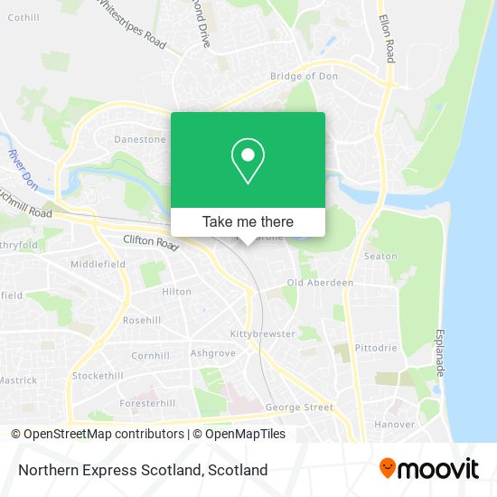 Northern Express Scotland map