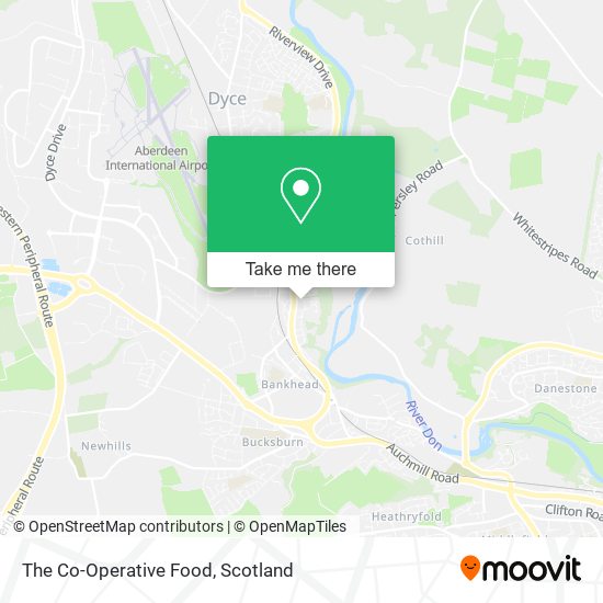 The Co-Operative Food map