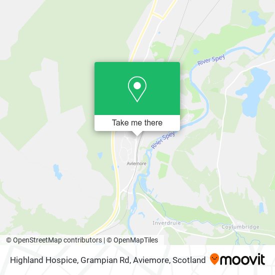 Highland Hospice, Grampian Rd, Aviemore map