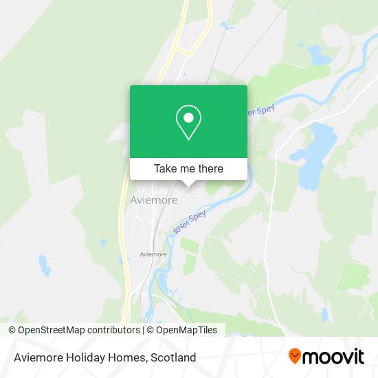 Aviemore Holiday Homes map