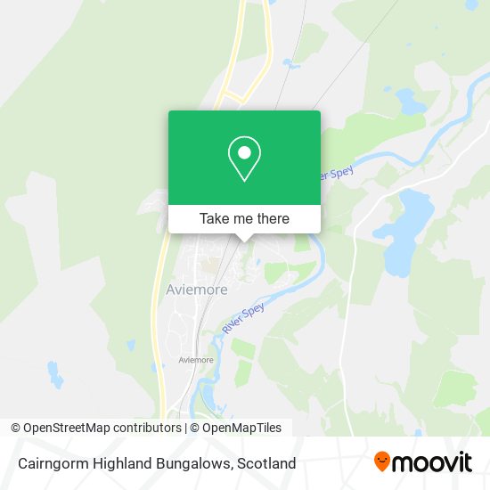Cairngorm Highland Bungalows map
