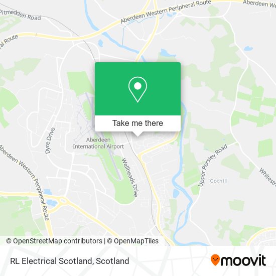 RL Electrical Scotland map