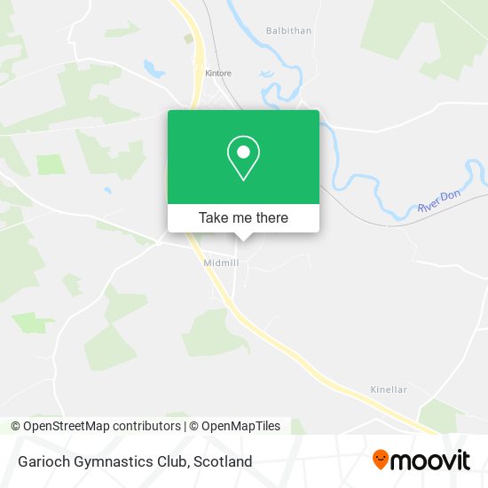 Garioch Gymnastics Club map