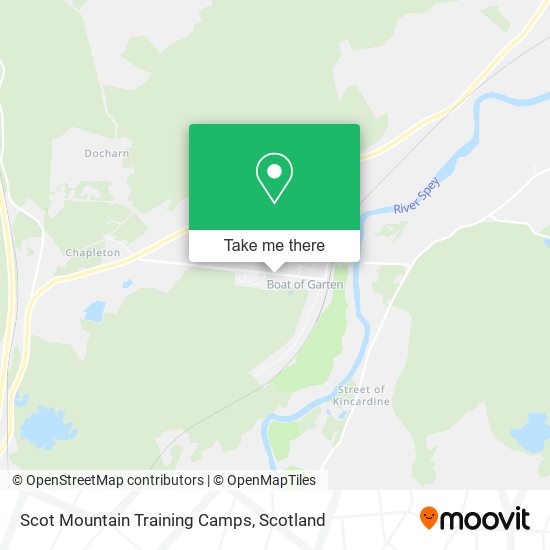 Scot Mountain Training Camps map