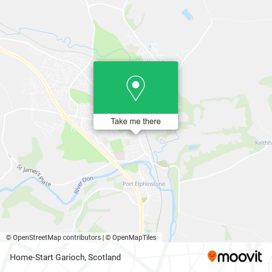 Home-Start Garioch map