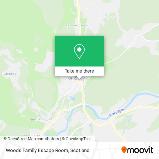 Woods Family Escape Room map